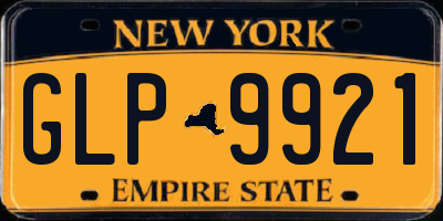 NY license plate GLP9921
