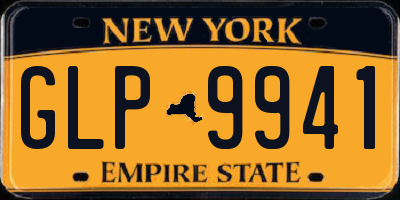 NY license plate GLP9941