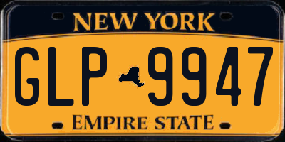 NY license plate GLP9947