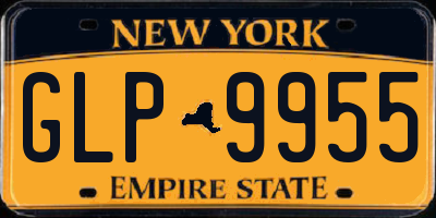 NY license plate GLP9955