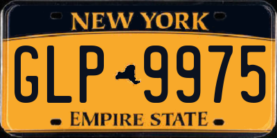 NY license plate GLP9975
