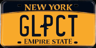 NY license plate GLPCT