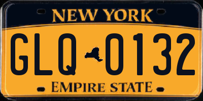 NY license plate GLQ0132