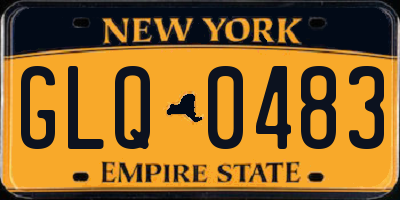 NY license plate GLQ0483