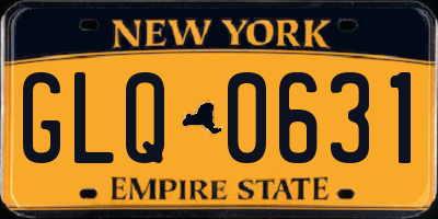 NY license plate GLQ0631