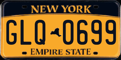 NY license plate GLQ0699