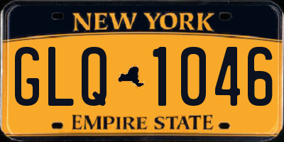 NY license plate GLQ1046