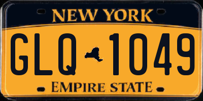 NY license plate GLQ1049