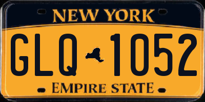 NY license plate GLQ1052
