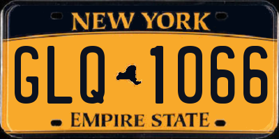 NY license plate GLQ1066