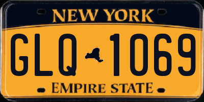 NY license plate GLQ1069