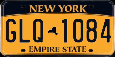 NY license plate GLQ1084