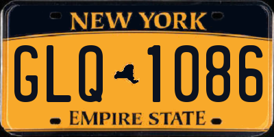 NY license plate GLQ1086