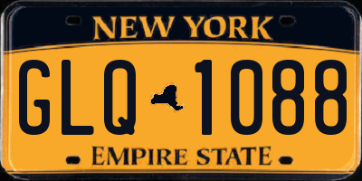 NY license plate GLQ1088