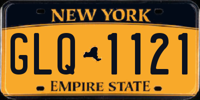 NY license plate GLQ1121