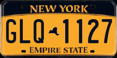NY license plate GLQ1127