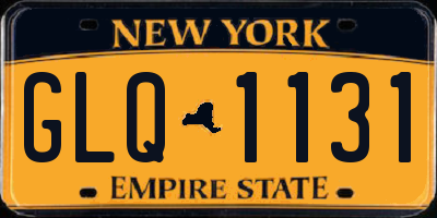 NY license plate GLQ1131