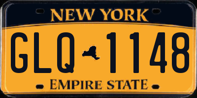NY license plate GLQ1148