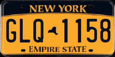 NY license plate GLQ1158