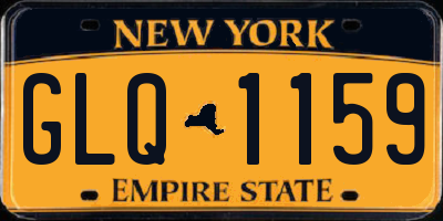 NY license plate GLQ1159