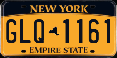 NY license plate GLQ1161