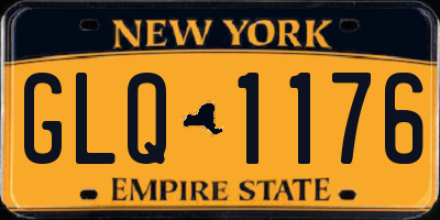 NY license plate GLQ1176