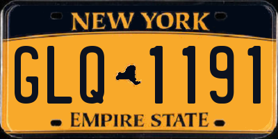 NY license plate GLQ1191