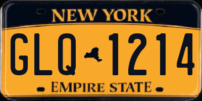 NY license plate GLQ1214