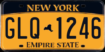 NY license plate GLQ1246