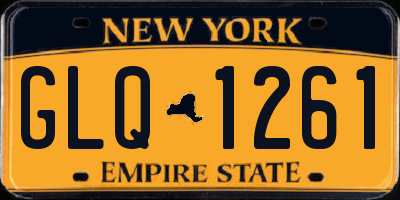 NY license plate GLQ1261