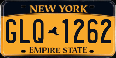 NY license plate GLQ1262