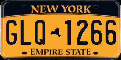 NY license plate GLQ1266