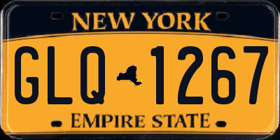 NY license plate GLQ1267