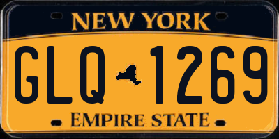 NY license plate GLQ1269