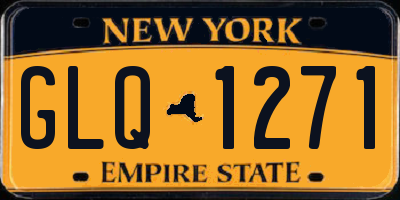 NY license plate GLQ1271
