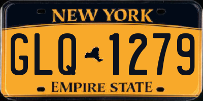 NY license plate GLQ1279
