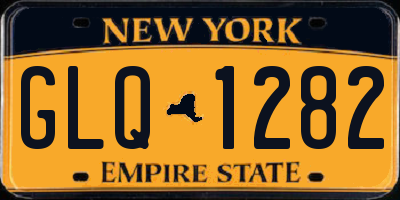 NY license plate GLQ1282