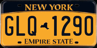 NY license plate GLQ1290