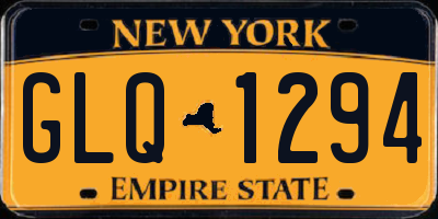 NY license plate GLQ1294