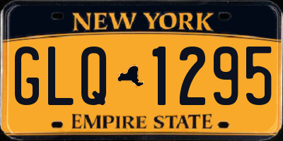 NY license plate GLQ1295