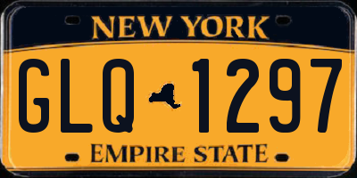NY license plate GLQ1297