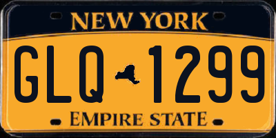 NY license plate GLQ1299