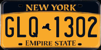 NY license plate GLQ1302
