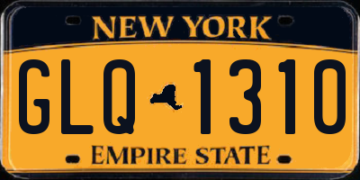 NY license plate GLQ1310