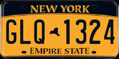 NY license plate GLQ1324