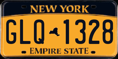 NY license plate GLQ1328