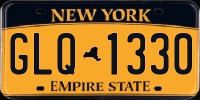 NY license plate GLQ1330