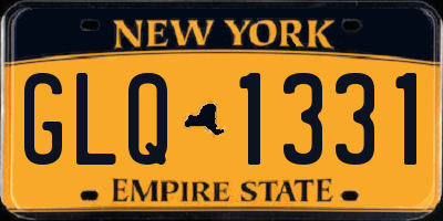 NY license plate GLQ1331