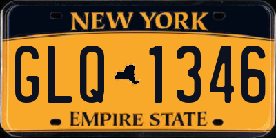NY license plate GLQ1346