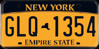 NY license plate GLQ1354